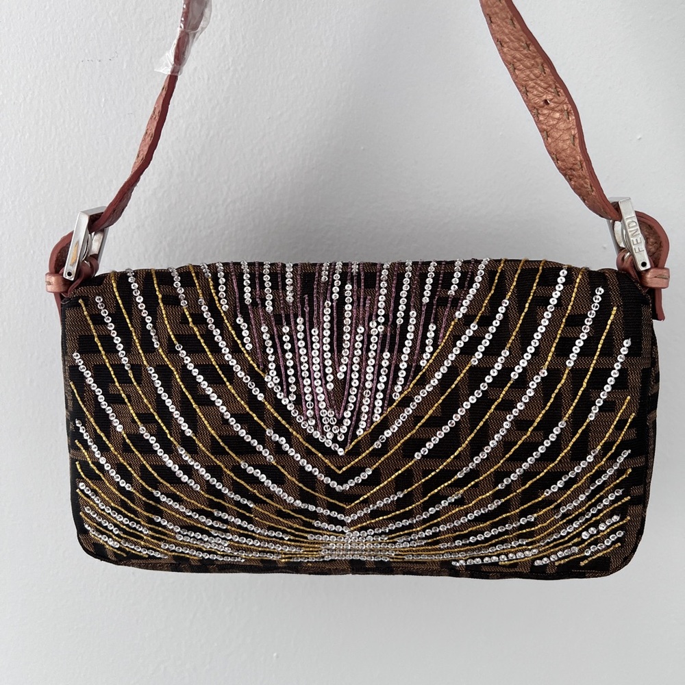 Classic Fendi selleria zucca baguette bag - Picture 2 of 5